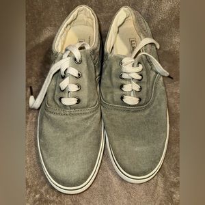 LL Bean Army Green Canvas Shoes
